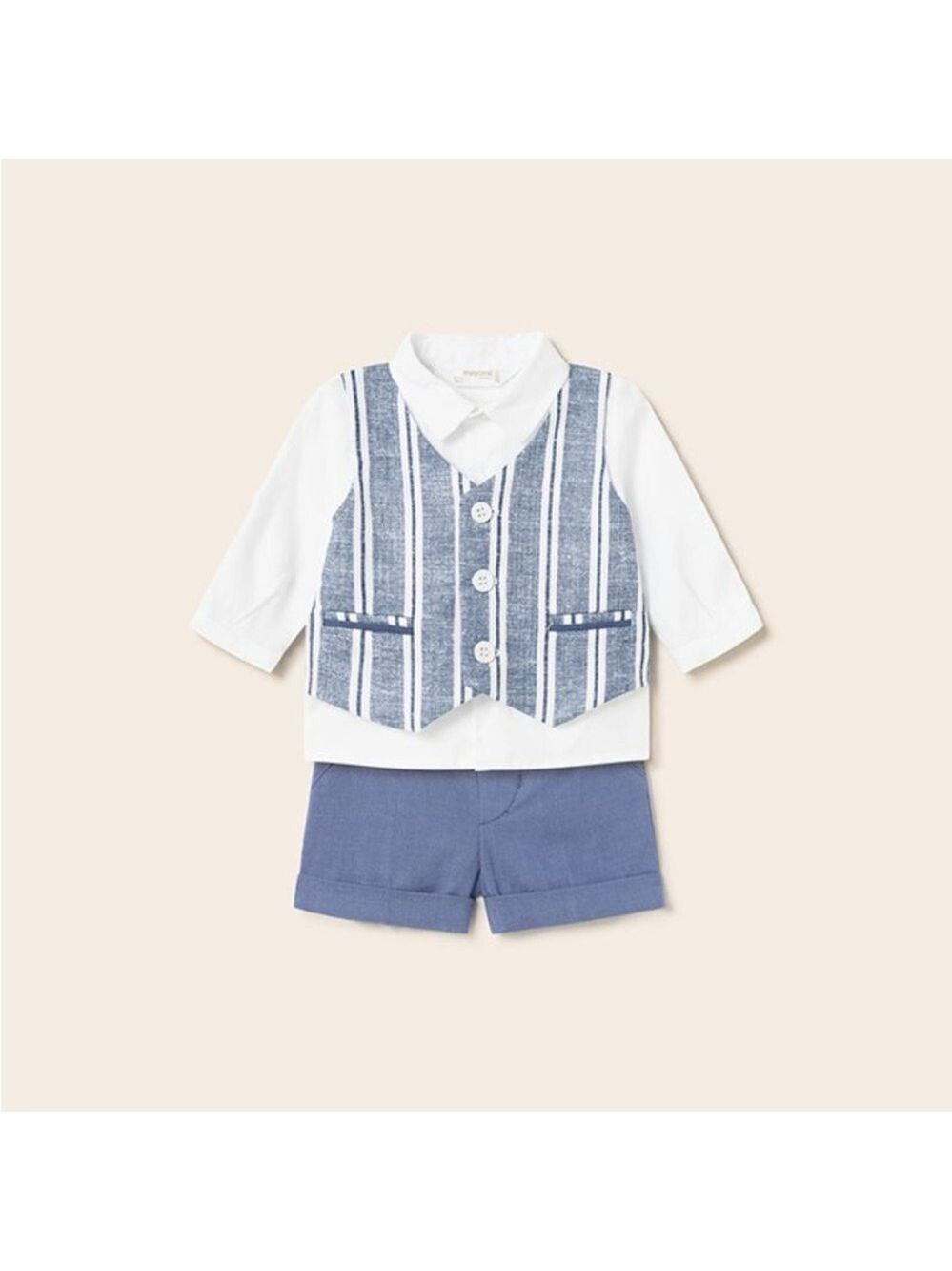 Size 12 months Baby Mayoral Navy and White Kids Outfit Set